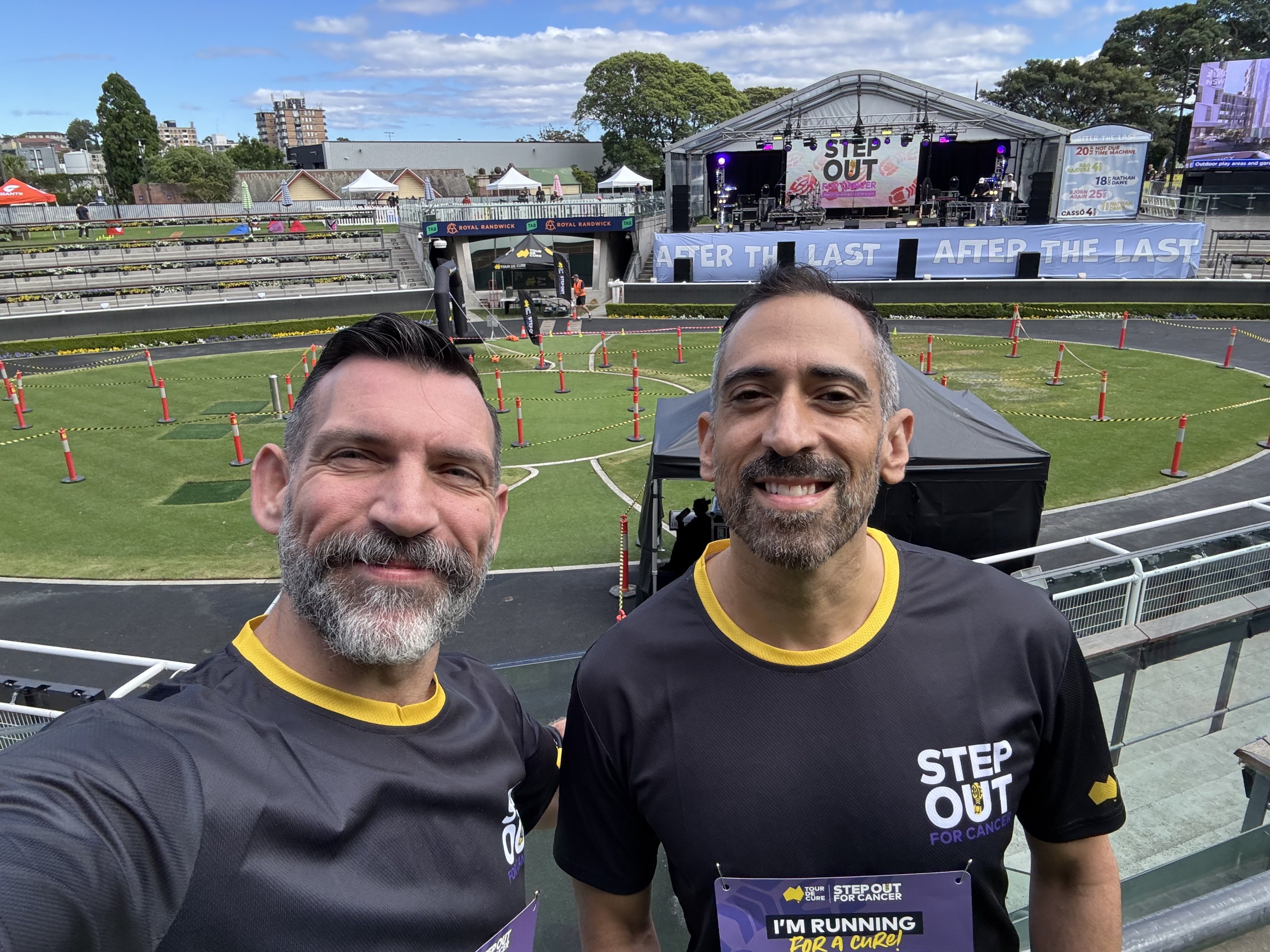 Step out for Cancer - Christian Paesano Christian Paesano from The Body Project running in the Step Out for Cancer charity event, supporting cancer awareness and community health.